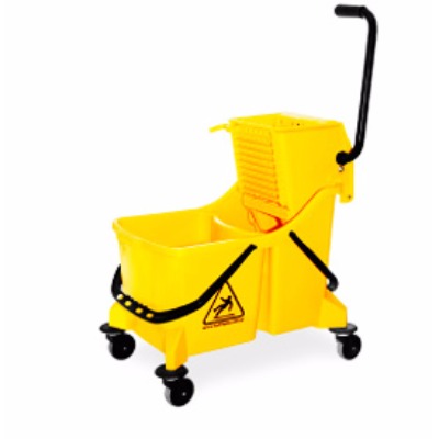Carro Prensamopa Mega Balde Doble Con Divisor De Agua, 40 Lt. Italimpia