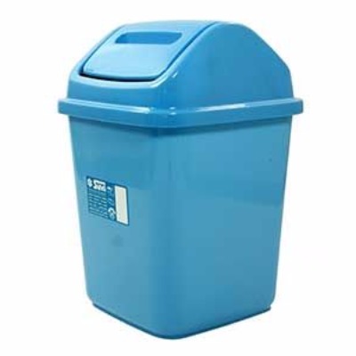 Cesto De Basura Cuadrado Con Tapa Vaiven, 6 Lt