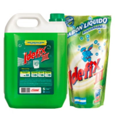 Jabón Liquido Verde Para Ropa Idefix Lll Baja Espuma